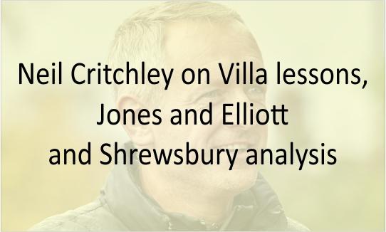 Neil Critchley on Villa lessons