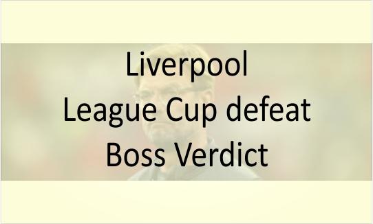 Liverpool: the boss's verdict