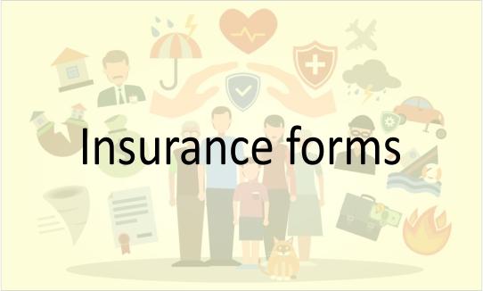 Insurance forms