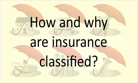 The classification of insurance