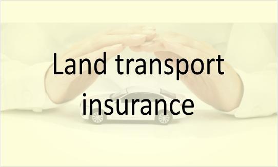 Land transport insurance