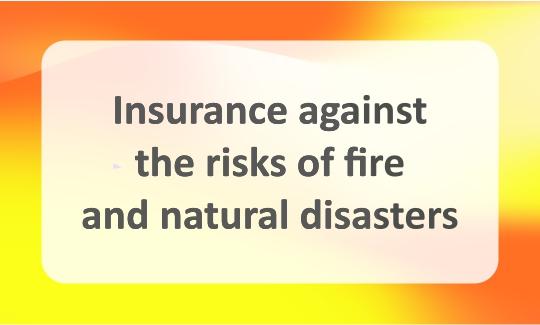 Fire and Natural Disaster Insurance