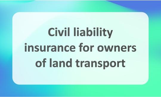 Motor vehicle liability insurance